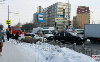 ДТП на Московском тракте в Тюмени: машину «Яндекс-такси» выбросило на пешехода