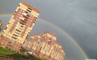 Тюменцы сфотографировали двойную радугу после продолжительных ливней 