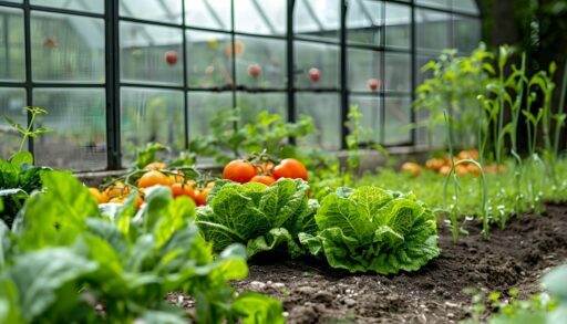 ИИ огород грядки почва теплица дача.freepik.com