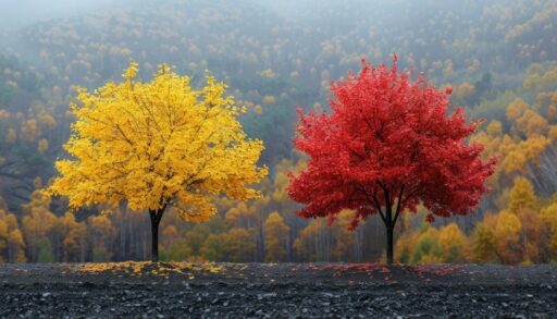 ИИ осень деревья freepik.com