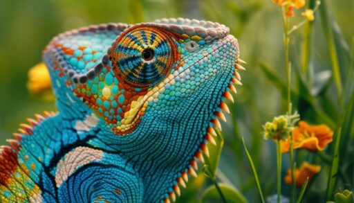 ИИ природа ящерица хамелеон freepik.com