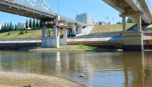 Уровень воды в Туре резко упал на 32 сантиметра