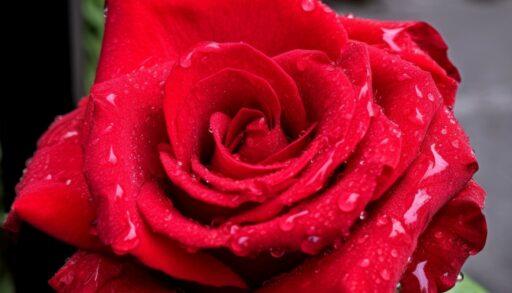 Бутон красной розы