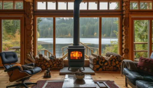 Камин с дымоходом