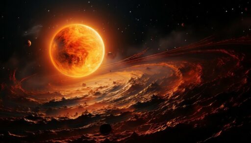 Солнце вид из космоса