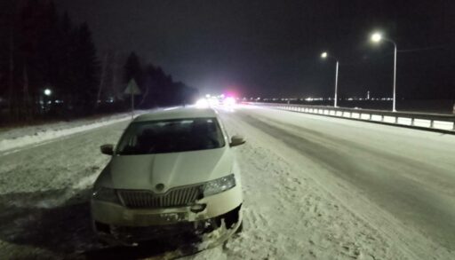 На тюменской трассе сбит пьяный пешеход