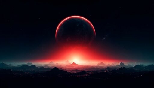 Кровавый контур планеты-спутника