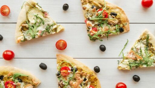 Кусочки пиццы