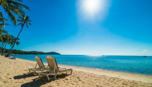 пляж море солнце пальмы