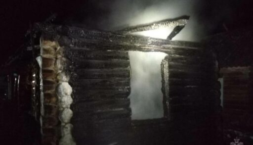 Ночью в тюменской деревне на пожаре погиб человек