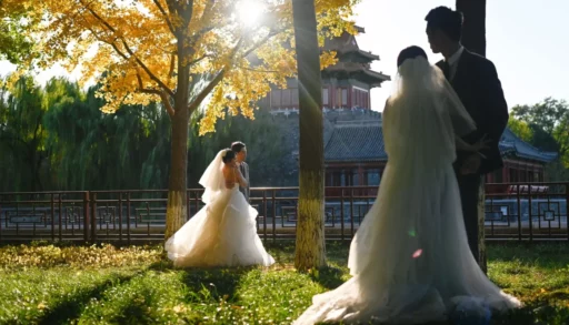 Китайские молодожены