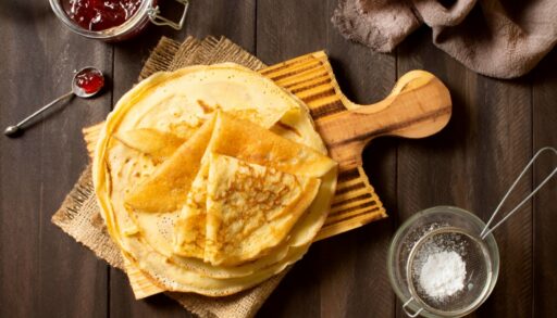 Блины на доске