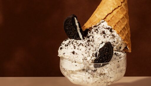 мороженое с печеньем