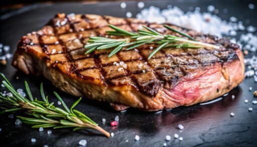 Сочный мясной стейк