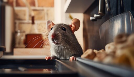 серый грызун в доме