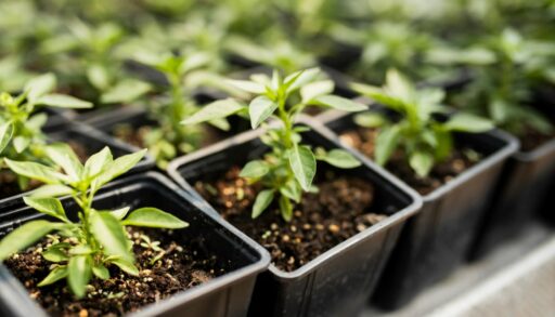 рассада в индивидуальных стаканах