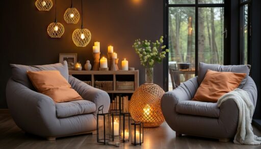 Уютная комната с двумя креслами