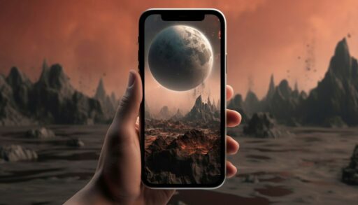 фантастическая картина на смартфоне