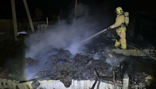 Во время ночного пожара в Тобольском районе погиб человек
