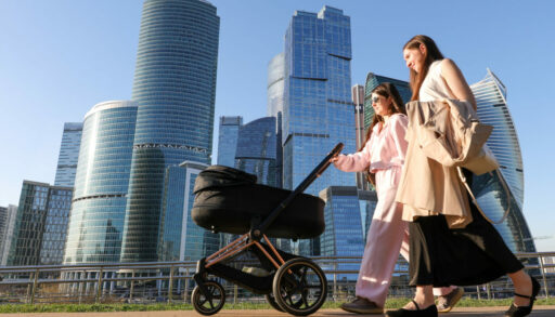 мама с коляской, дети