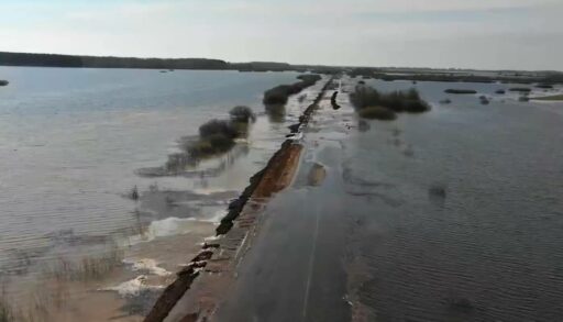 В одной из тюменских рек уровень воды превысил опасную отметку
