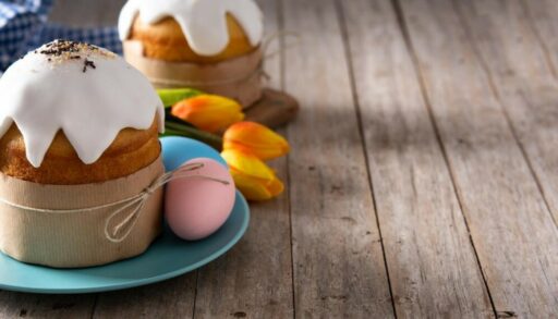 Пасхальные куличи круглой формы