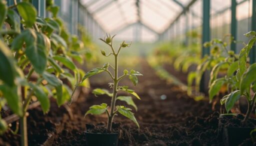 рассада в теплице