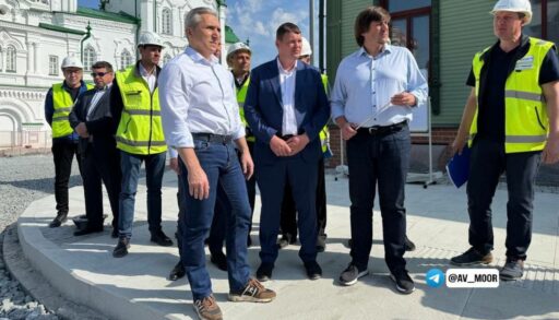 Губернатор оценил ход реконструкции улицы Ленина в Тюмени