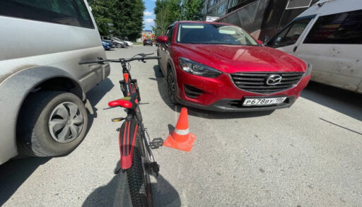 В Тюмени во дворе жилого дома сбили 8-летнего велосипедиста