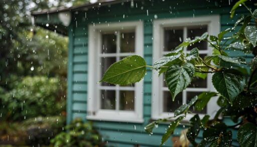 дождь на даче