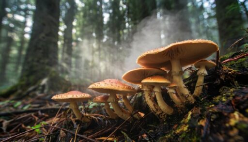 грибы с ножками