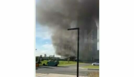 В Тюмени на стройплощадке произошел взрыв и пожар