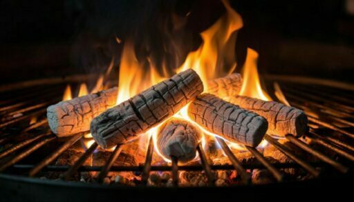 Угли на мангале