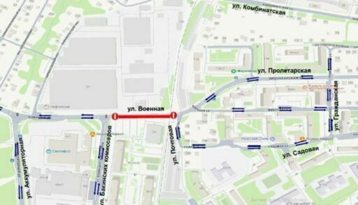 Из-за ремонта ж\д путей в Тюмени перекроют участок улицы Военной