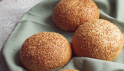 Еда булочки для гамбургеров