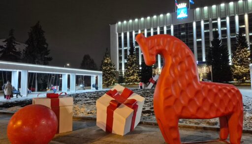 На одной из главных площадей Тюмени появился символ 2026 года