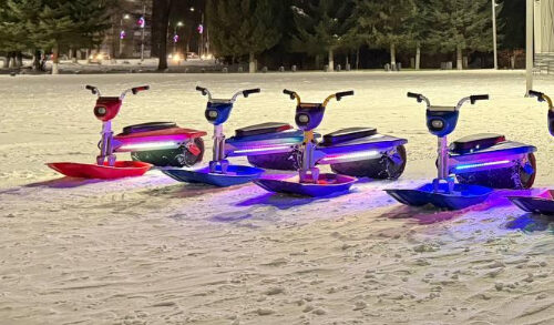 В Тюмени на смену электросамокатам пришли снегокаты