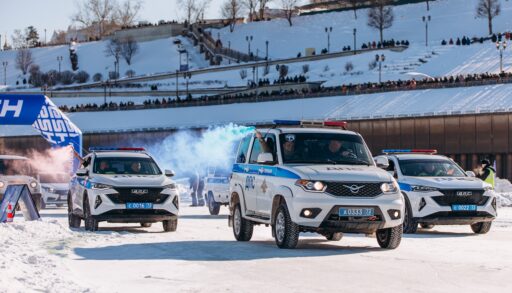 23 февраля на тюменской набережной прошел зрелищный экшн-праздник от ГИБДД