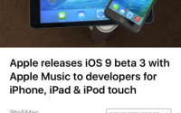 Вышла третья бета-версия iOS 9. Обзор новшеств: отдельный альбом для селфи и новостной сервис