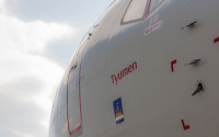 Появились фотографии самолета "Тюмень" в аэропорту "Рощино"