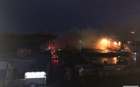 В Тюмени пожар уничтожил складское помещение 