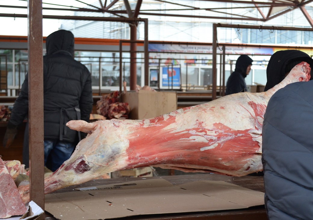 цены на мясо в Тюмени, рынок Михайловский