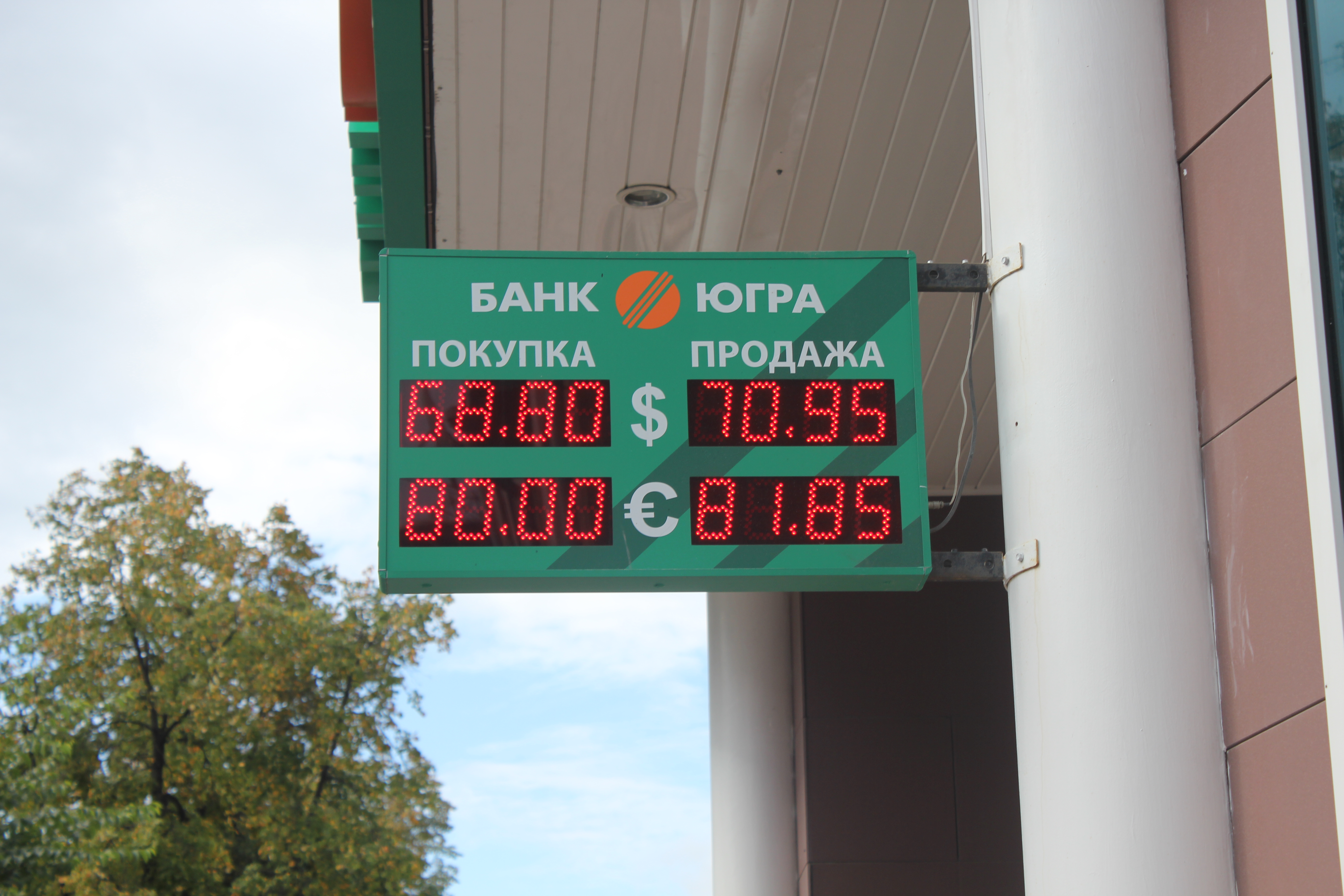 Валютные скачки в России и в Тюмени - 25 августа 2015 года
