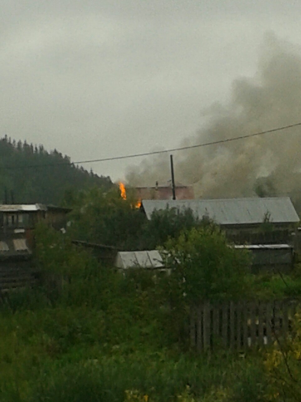 В Тобольске горел жилой дом - 20 августа 2015 года