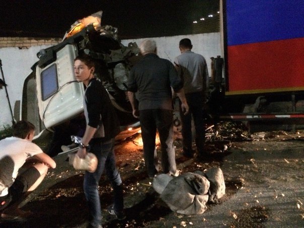На Малиновского в Тюмени водитель большегруза попал в ДТП - 15 сентября 2015 года