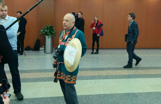 Пресс-конференция с Путиным: журналист из ХМАО пришел в одежде оленевода - 17 декабря 2015 года