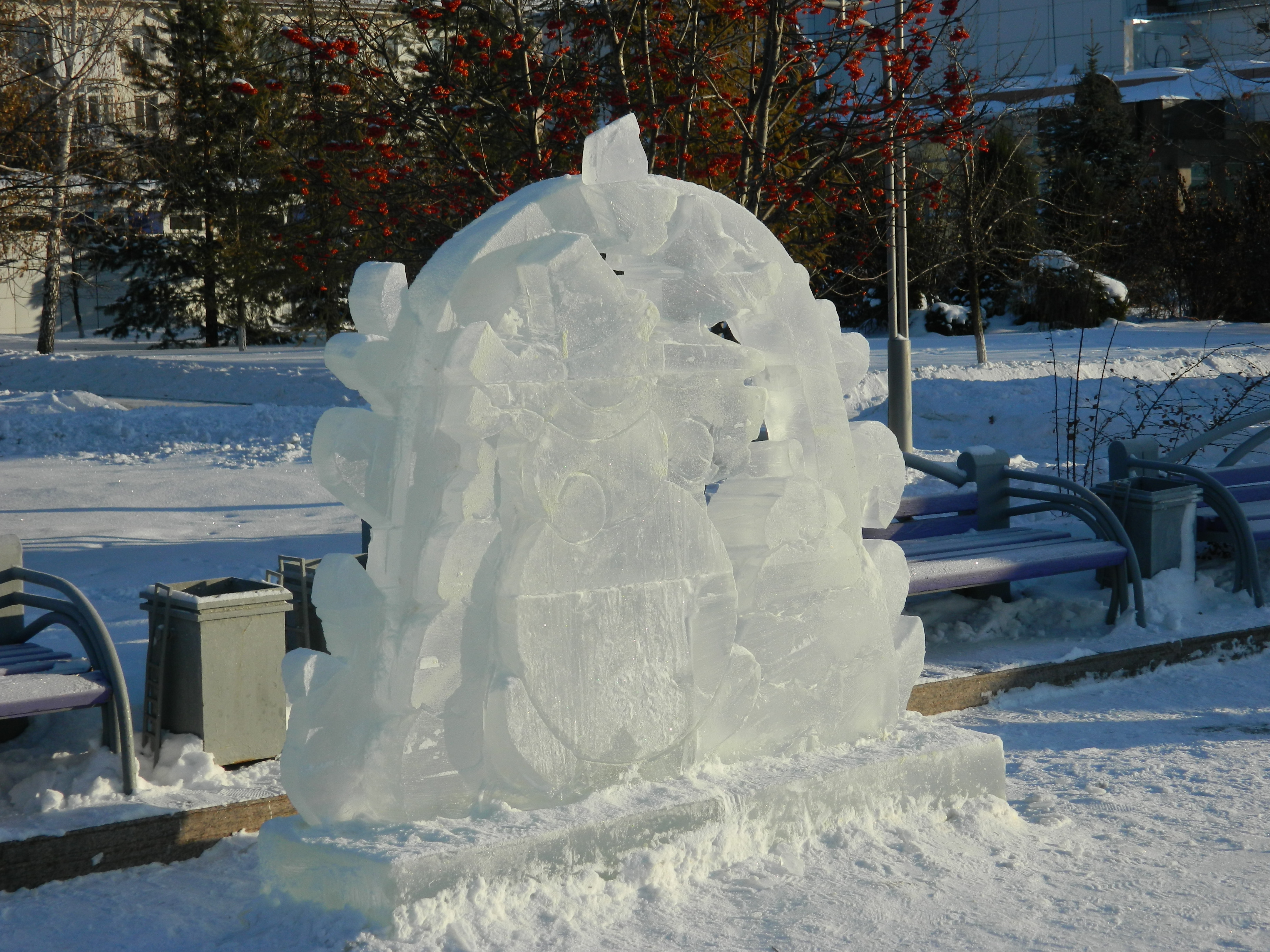 Снежный городок в Лесосибирске