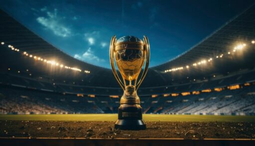 кубок на стадионе