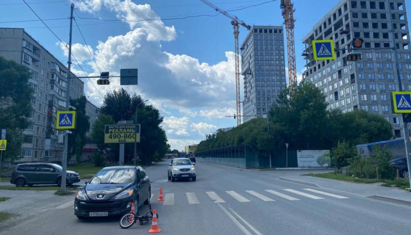 За день в Тюменской области произошло 5 ДТП с участием детей