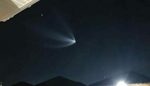 Над Тюменью пролетела ракета